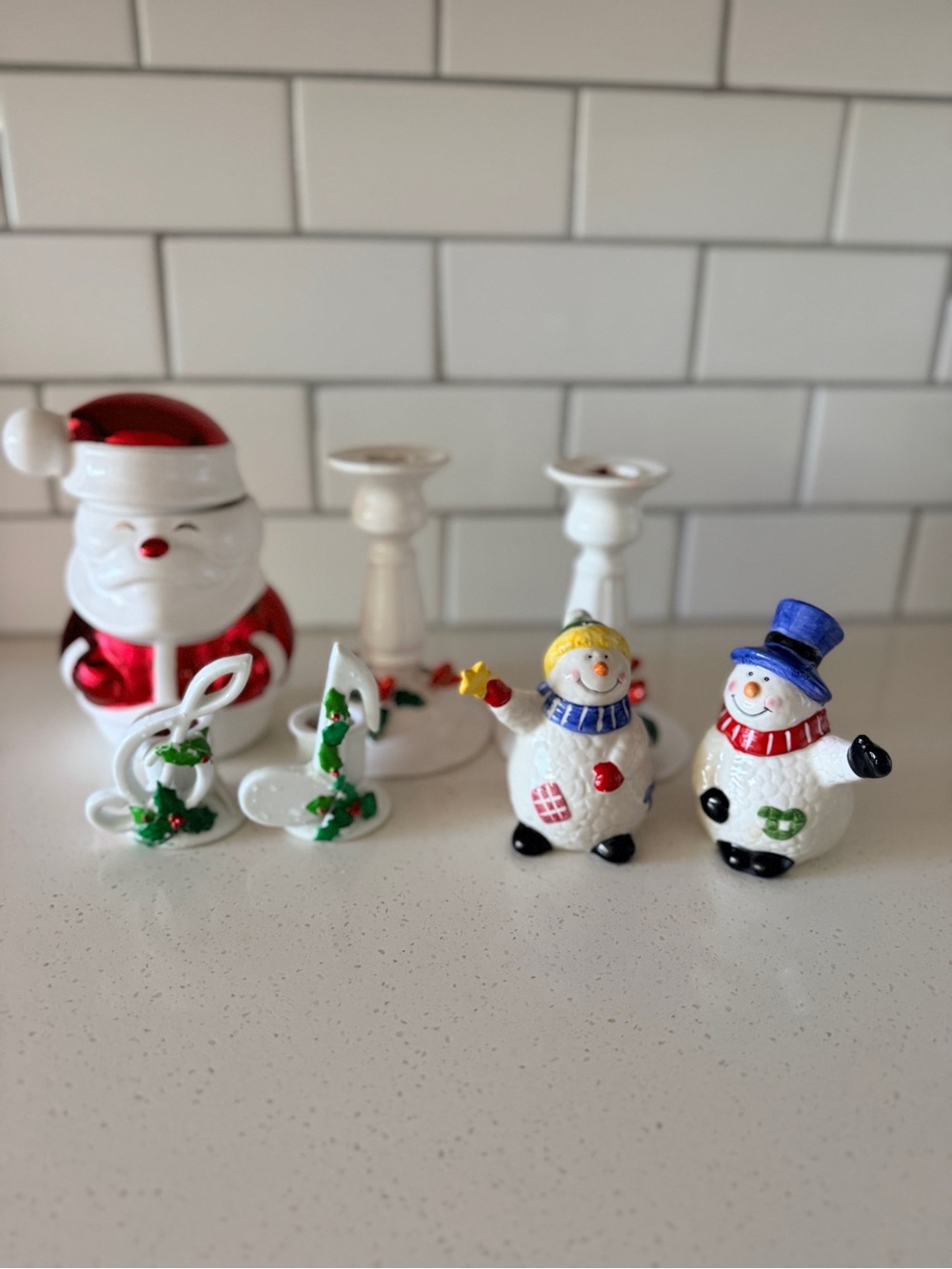 Christmas holiday decor set of 7 pcs